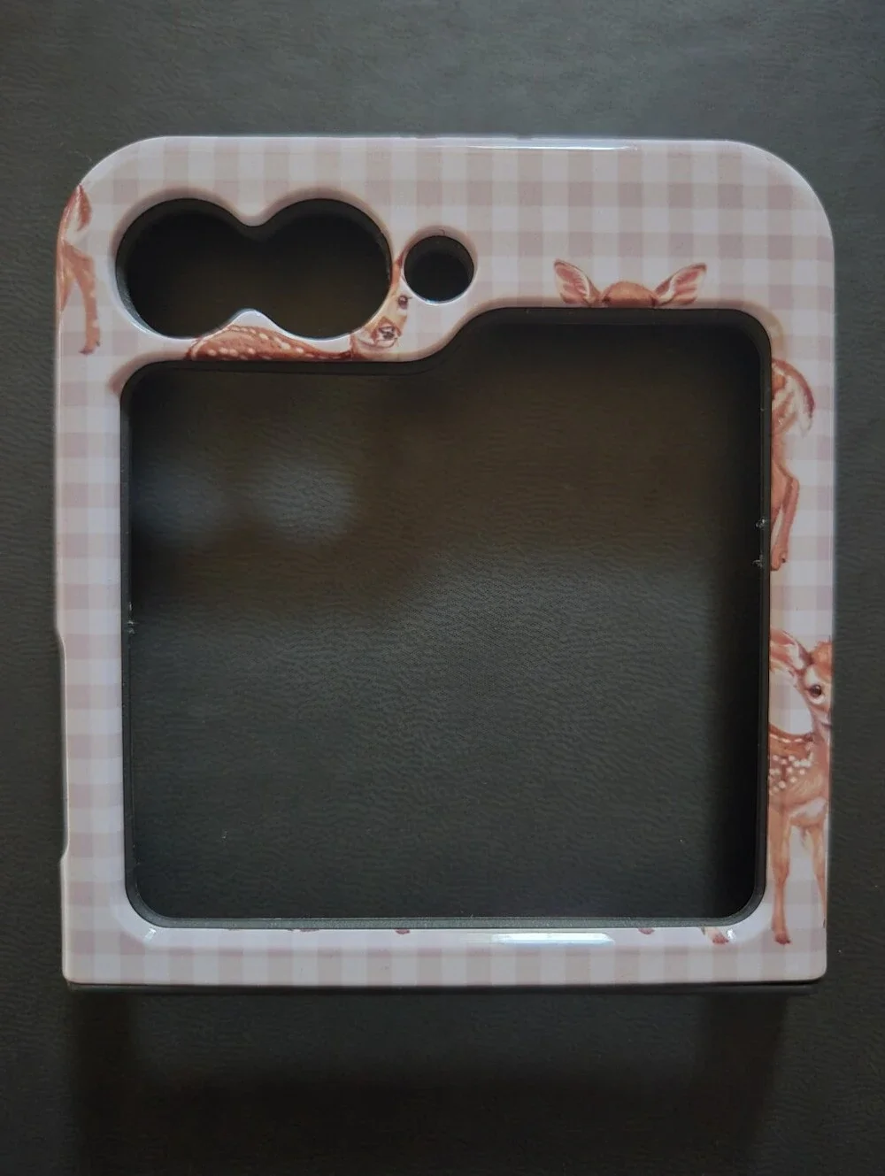 Tan Gingham Phone Case - BURGA